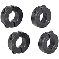 AZSSMUK - Abrazaderas de doble filo de metal de 1-4&quot- 3-8&quot- 1-2&quot- 5-8&quot- 3-4&quot- 7-8&quot- 1&quot- de orificio con tornillo